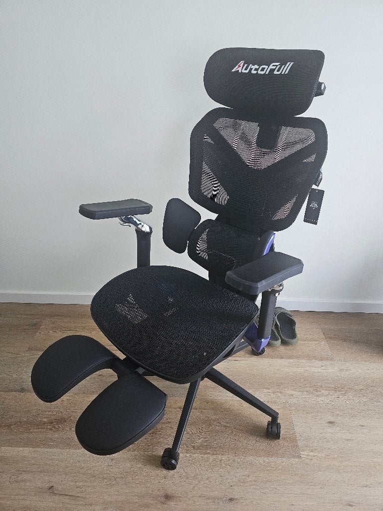 Gaming/Office chair, Ophalen, Zwart, Bureaustoel, Ergonomisch