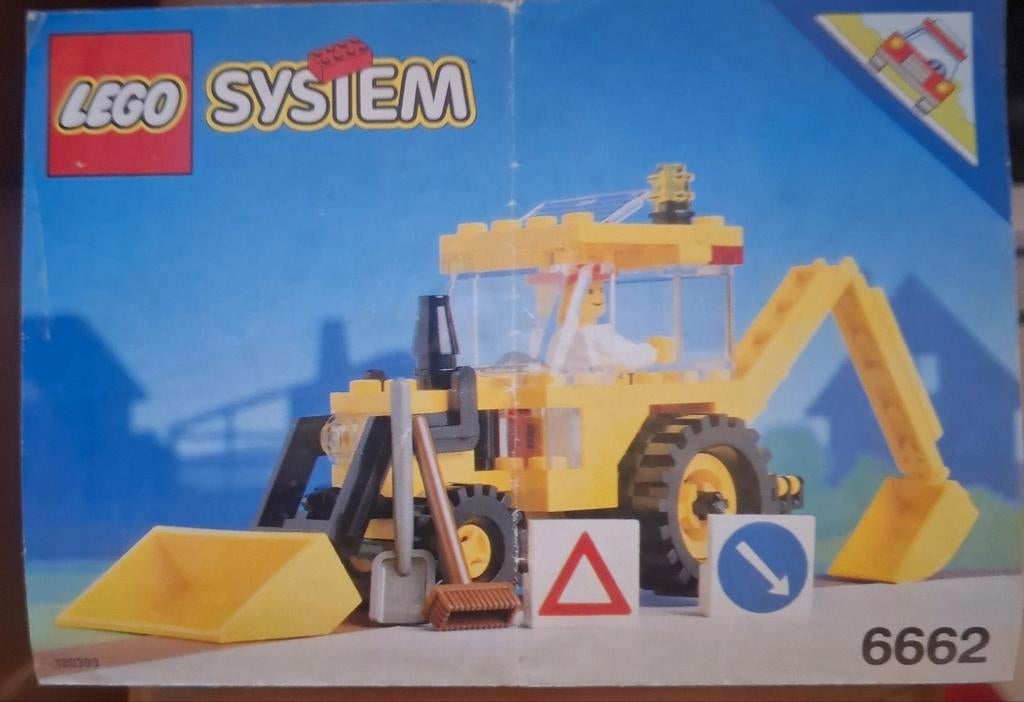 Lego System 6662: Graafmachine met instructieboekje, Kinderen en Baby's, Speelgoed | Duplo en Lego, Ophalen of Verzenden, Gebruikt