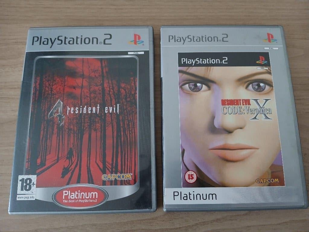 Resident Evil 4 + Resident Evil: Code Veronica X (PS2), Avontuur en Actie, Gebruikt, Vanaf 18 jaar, Verzenden