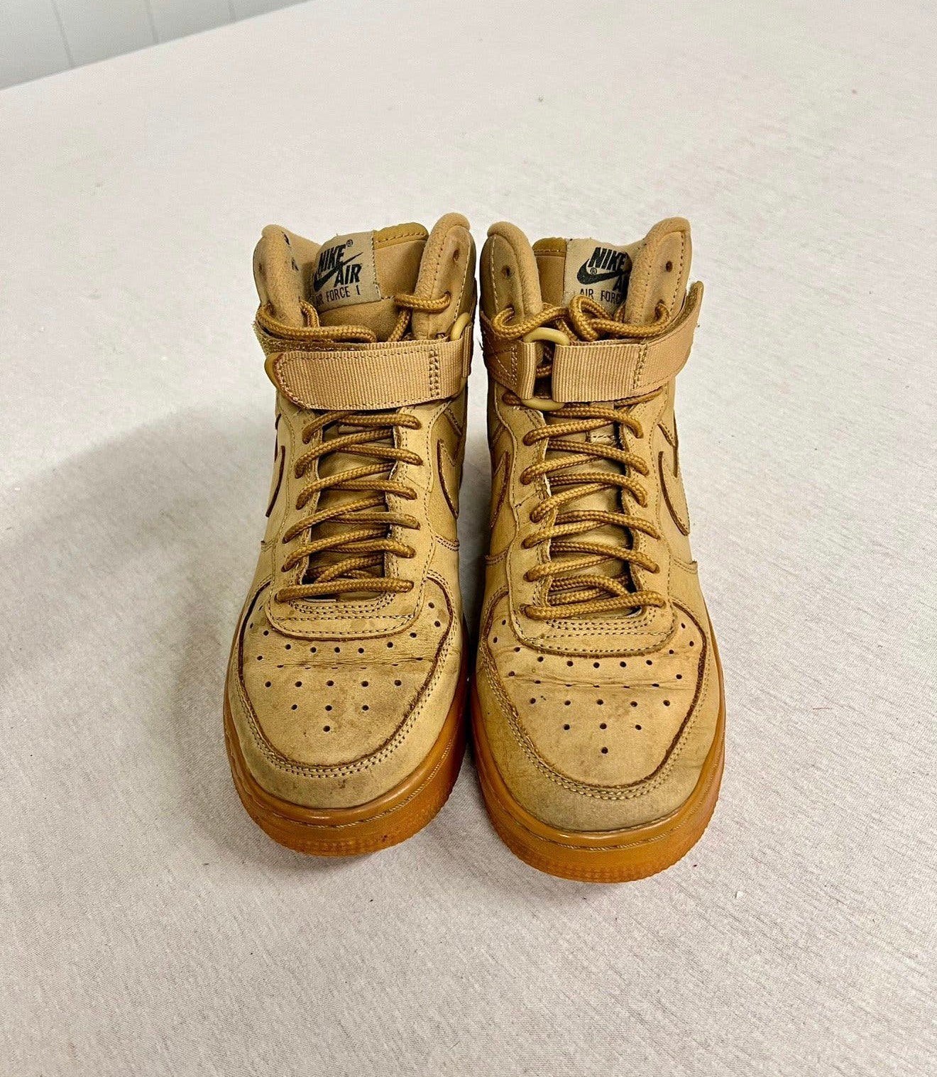 Nike Air Force 1 High GS beige-bruin sneakers maat 36.5, Kinderen en Baby's, Gebruikt, P, P, Ophalen of Verzenden