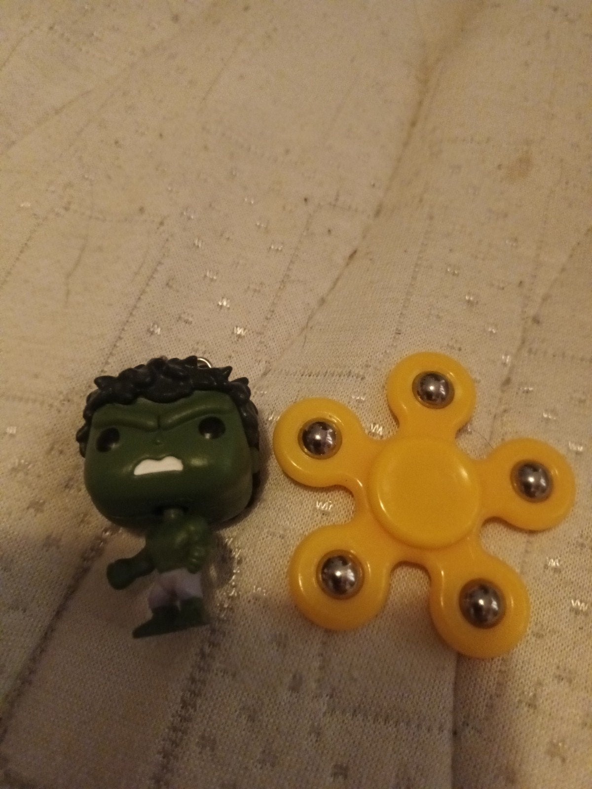 Hulk Funko Pop sleutelhanger en Fidget Spinner, Ophalen of Verzenden