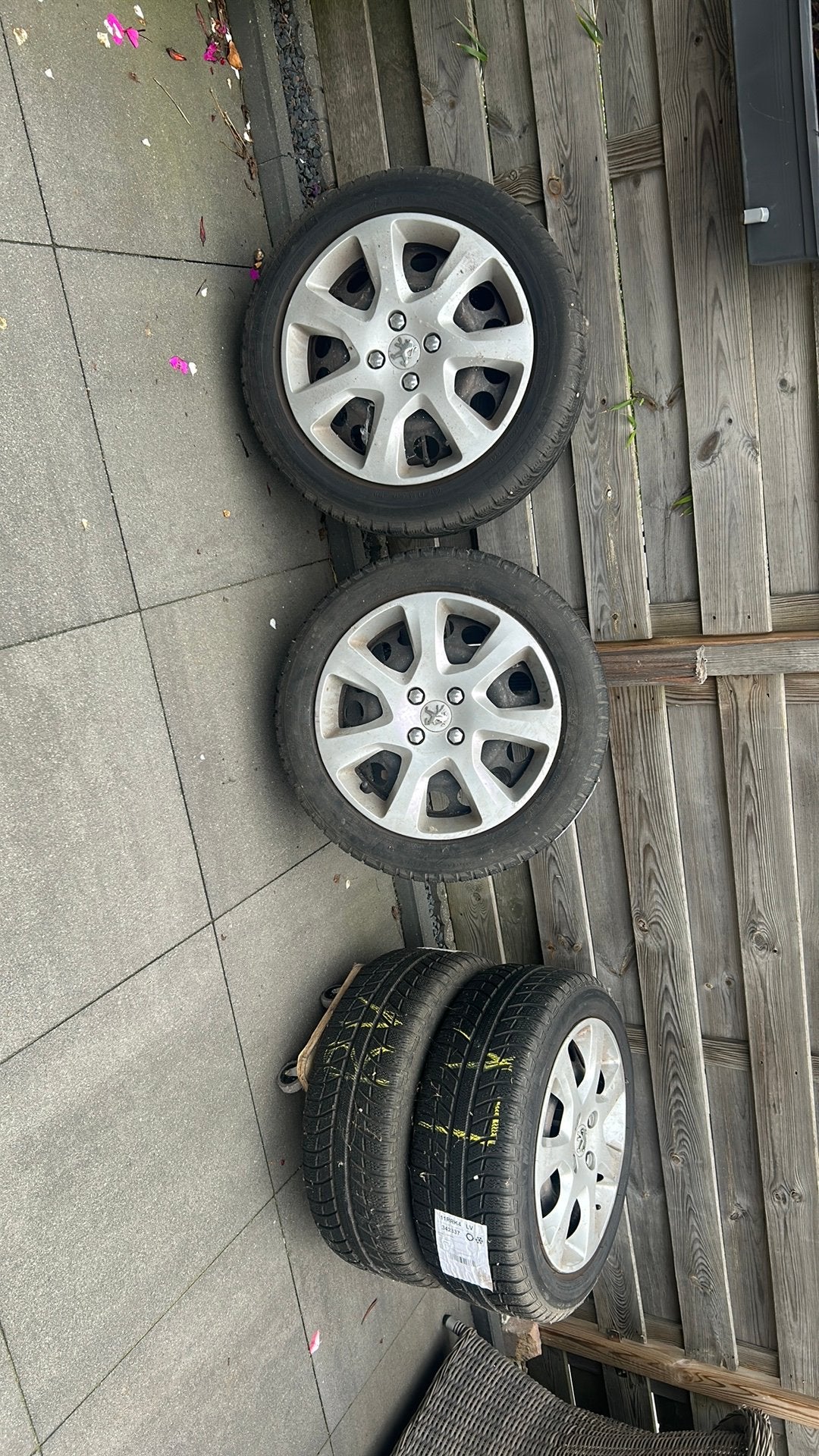 Winterbanden met velg peugot 3008, Ophalen, 16 inch, Winterbanden, Banden en Velgen