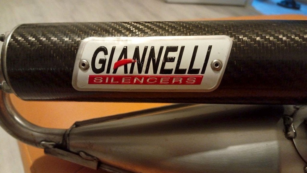 Giannelli Terugloopuitlaat 2-takt Piaggio #KPA-0031, Ophalen of Verzenden, Gebruikt, Uitlaat, Piaggio