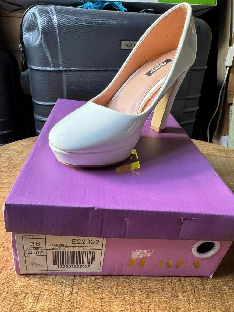 Jumex witte pumps maat 36, Ophalen, Nieuw, Wit