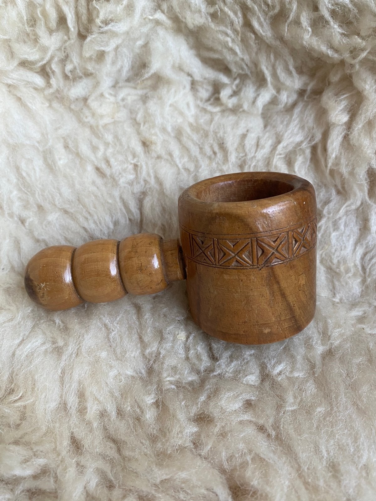 Vintage houten notenkraker, Ophalen of Verzenden, Zo goed als nieuw, Hout, Bruin