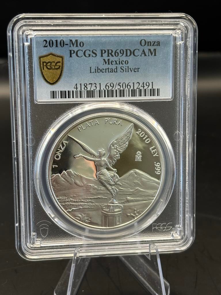 2010 Mexico Libertad PROOF PR69DCAM PCGS Zilveren Munt, Postzegels en Munten, Munten | Amerika, Ophalen of Verzenden, Midden-Amerika