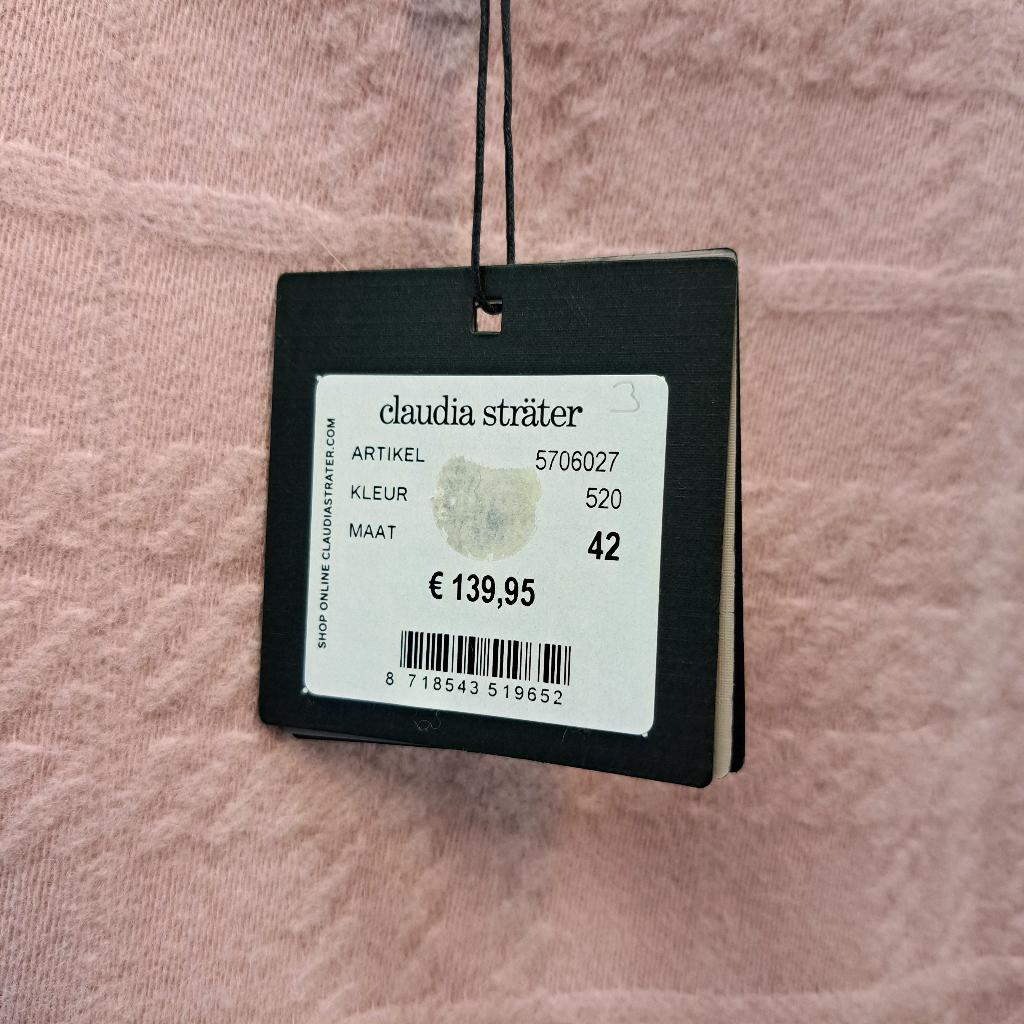 Claudia Sträter nieuwe wollige rok in blush roze mt 42 50294, ., Maat 42/44 (L), Nieuw, Ophalen of Verzenden