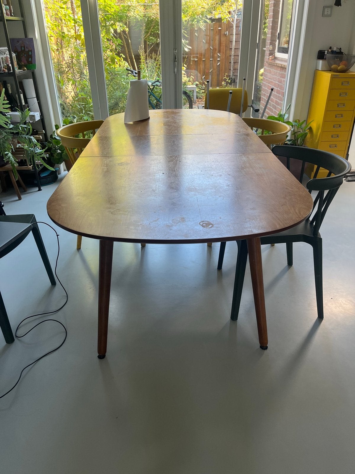Uitschuifbare eettafel - Hout - Ovale vorm