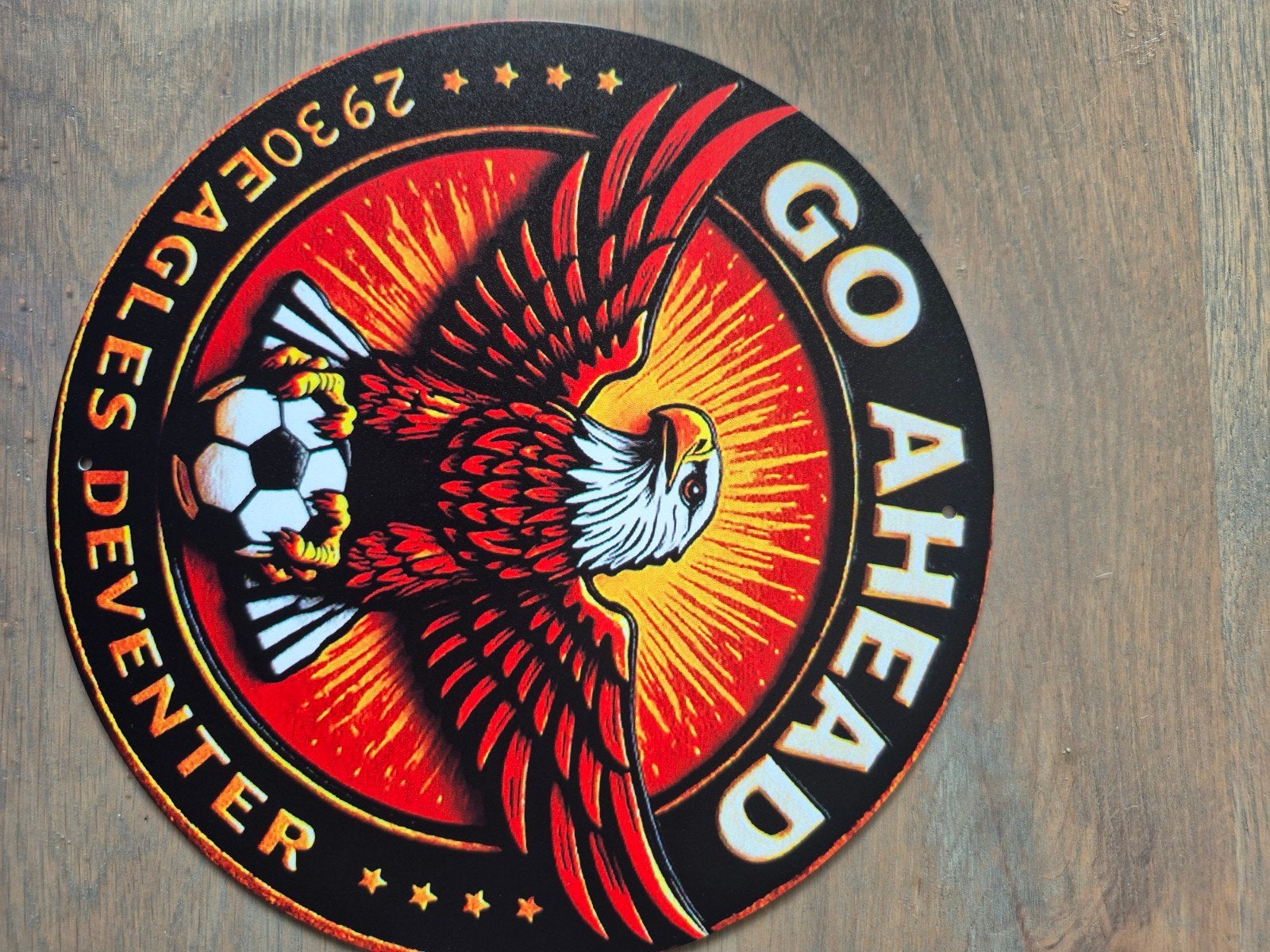 Go Ahead Eagles Deventer Metalen Wanddecoratie, Ophalen of Verzenden, Nieuw, Overige binnenlandse clubs