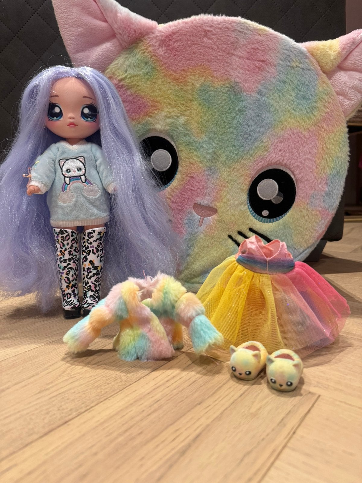 Na Na Surprise Rainbow Kitty, Verzamelen, Poppetjes en Figuurtjes, Ophalen of Verzenden, Zo goed als nieuw