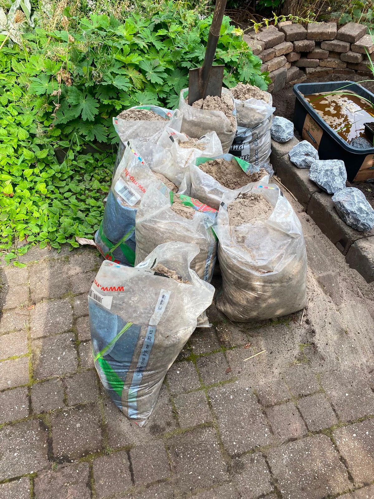 Gratis Zand 9x20kg, Tuin en Terras, Zand, Ophalen, Gebruikt, Ophoogzand