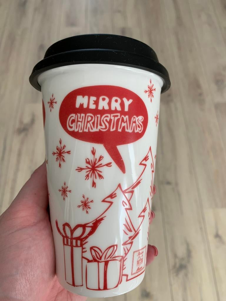 Riviera Maison koffie thee to go mok kerst, Overige typen, Nieuw, Ophalen of Verzenden, Overige stijlen