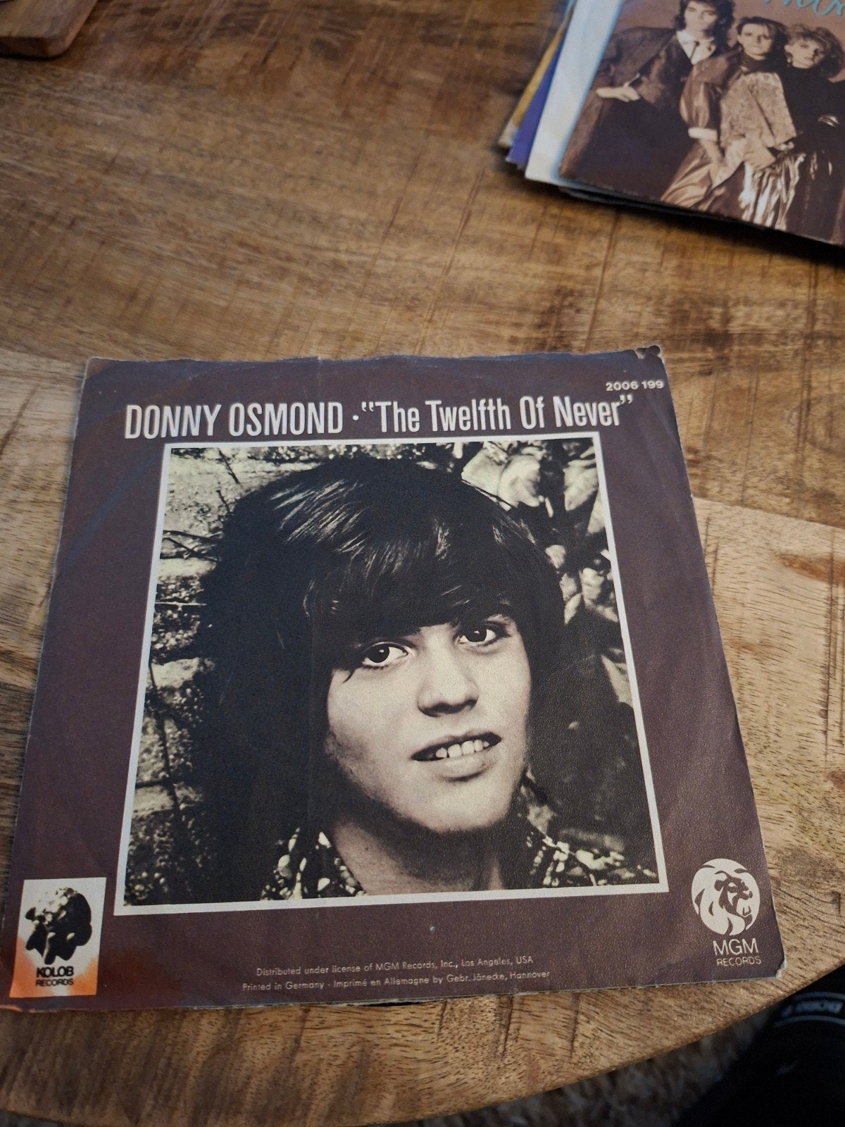 Donny osmond  / the twelfth of never, Ophalen of Verzenden, Zo goed als nieuw, Pop