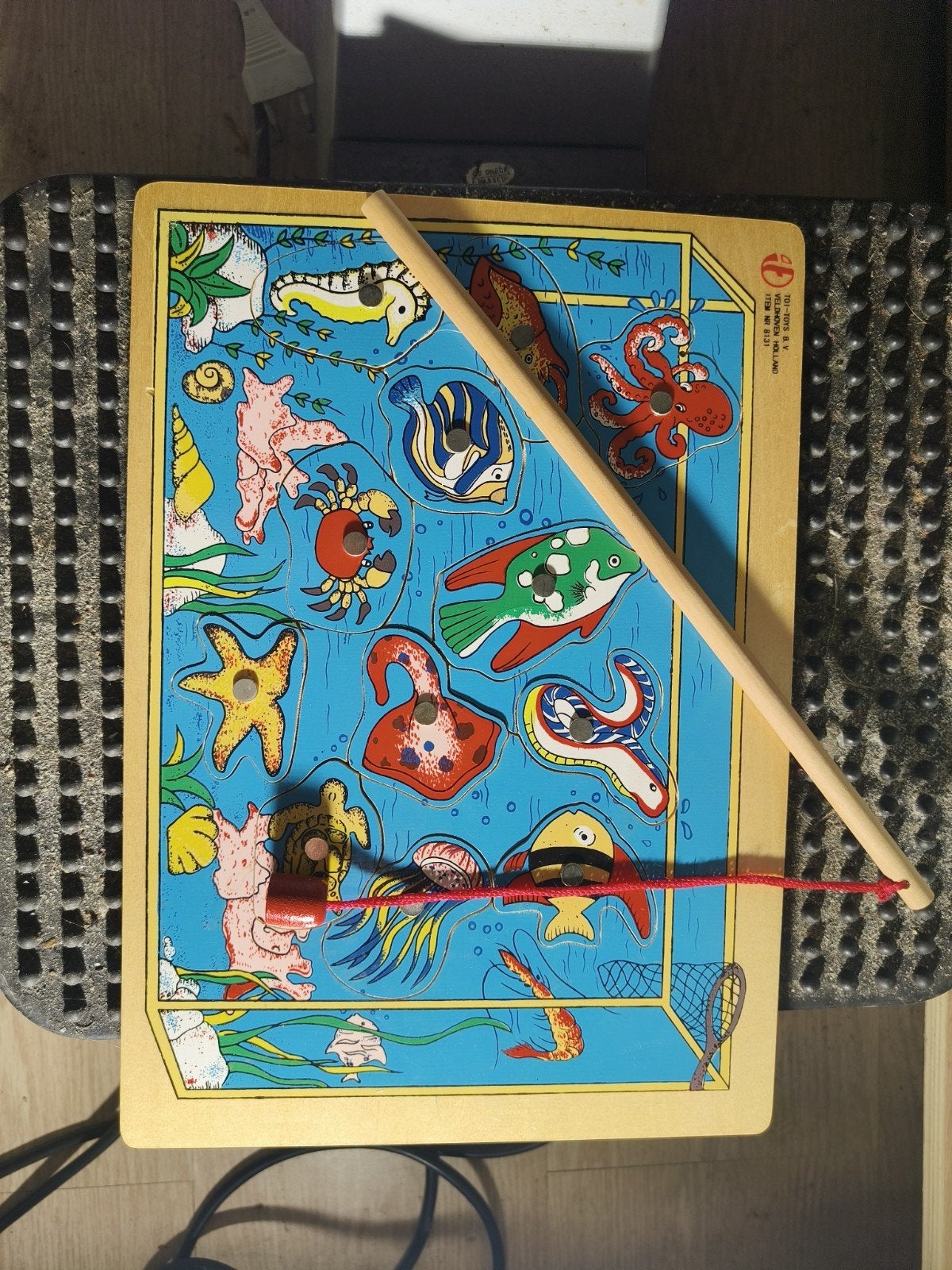 Houten puzzel magnetisch vissen spel, Ophalen of Verzenden, Gebruikt, Puzzelen