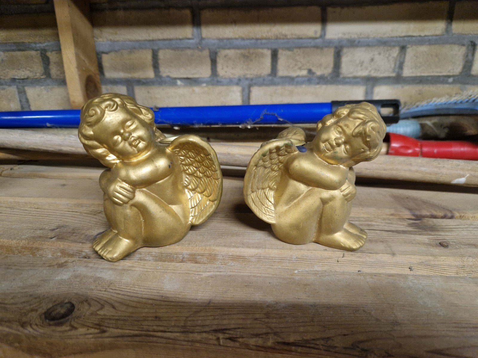 Engelen kandelaars, Huis en Inrichting, Woonaccessoires | Kandelaars en Kaarsen, Ophalen of Verzenden