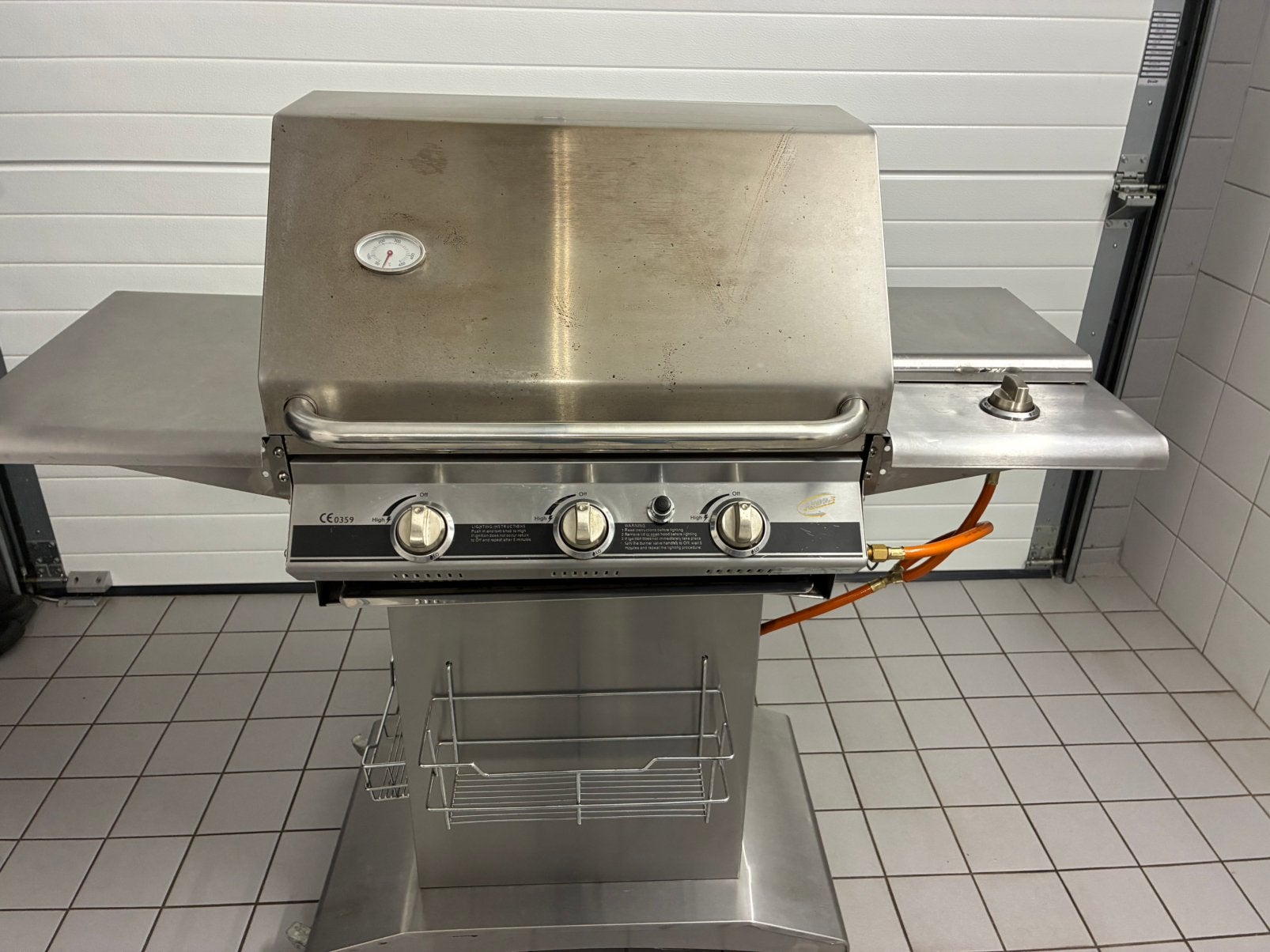 Gas Barbecue met extra kookpunt, Tuin en Terras, Ophalen, Gebruikt