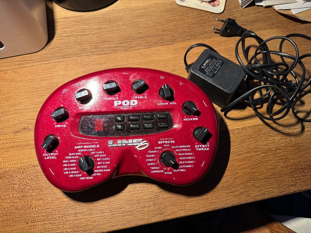 Line 6 POD 2.0 multi effect (incl. power supply), Ophalen of Verzenden, Gebruikt, Multi-effect