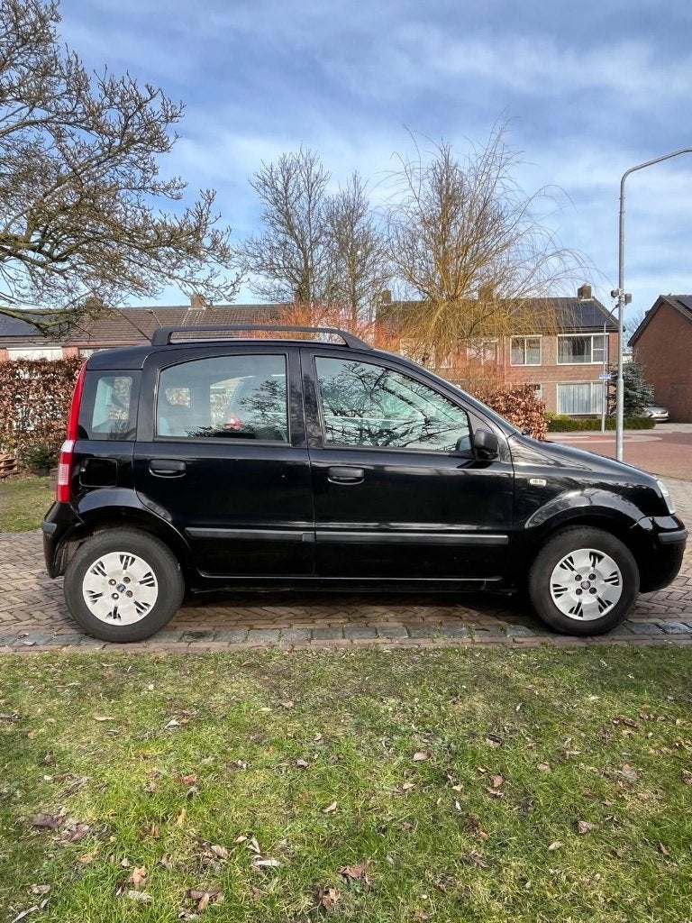 Fiat Panda 1.2 44KW 60PK 2007 Zwart, Voorwielaandrijving, Stof, Zwart, Origineel Nederlands