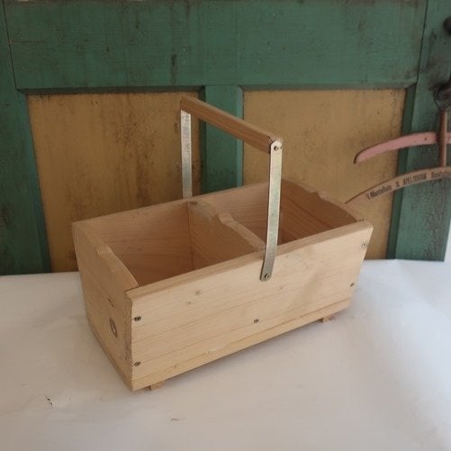 Kist bak gruttersbak hout met hengsel blank hout, Huis en Inrichting, Woonaccessoires | Kisten, Minder dan 50 cm, Gebruikt, Minder dan 50 cm