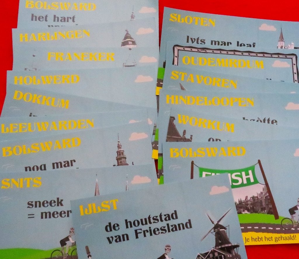 Ansichtkaarten fiets 11 stedentocht, Ophalen, 1980 tot heden, Friesland