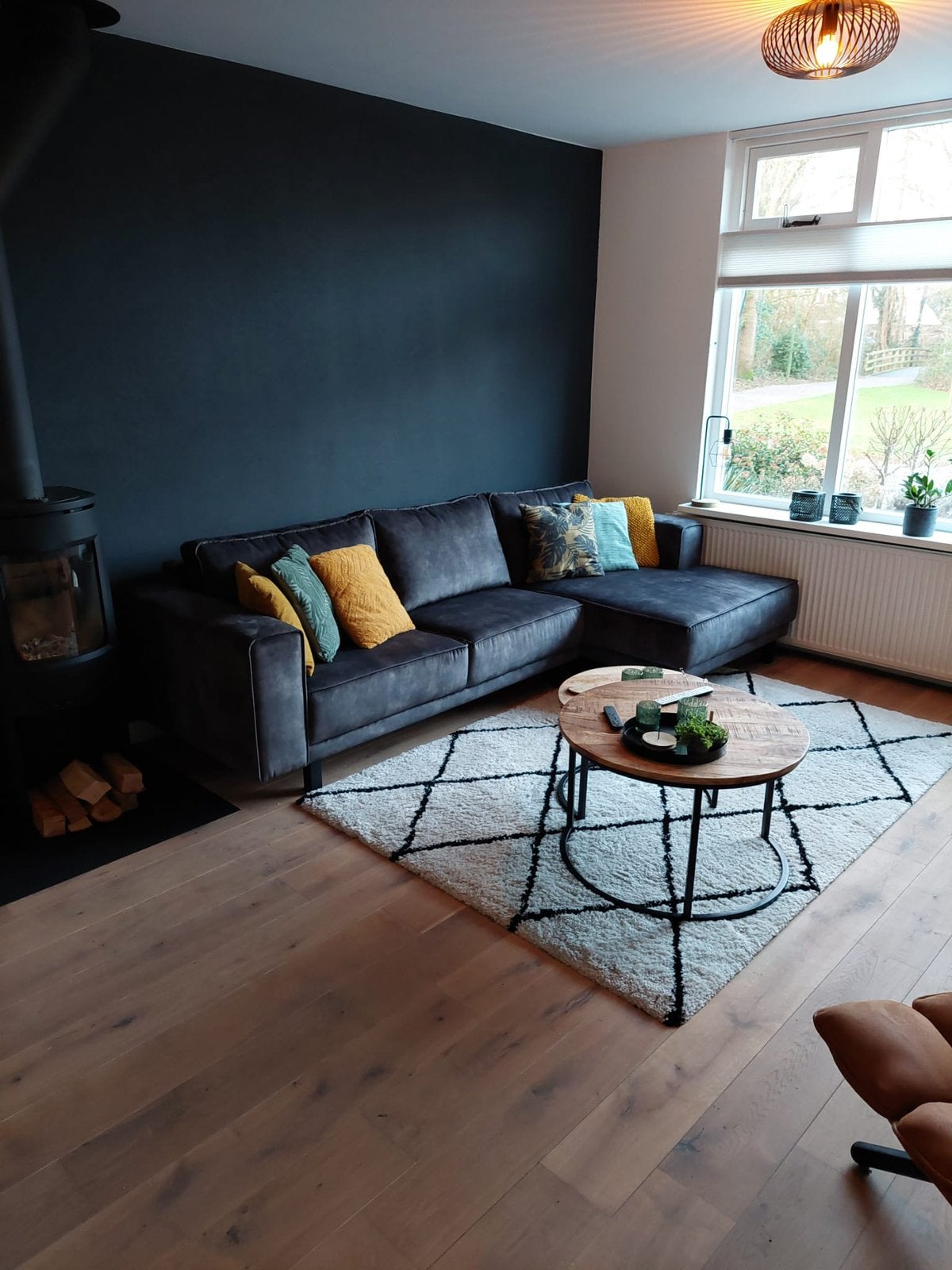 Bankstel met loungehoek , 250  EUR – Snel ophalen = korting, Huis en Inrichting, Ophalen, 250 tot 300 cm, Gebruikt, Hoekbank