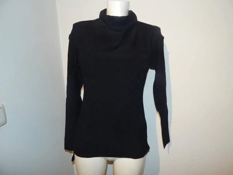 Sarah Pacini zwart kolletje gebreid vakjes motief One size, Kleding | Dames, Verzenden, Sarah Pacini, Zwart, Maat 46/48 (XL) of groter