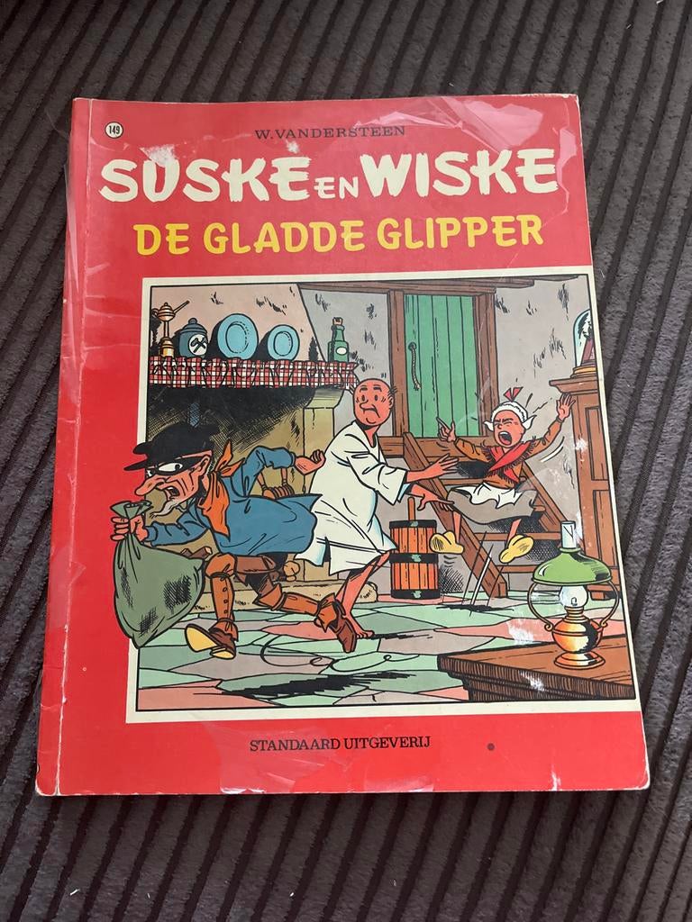Suske en Wiske: De Gladde Glipper (nr. 149), Eén stripboek, Ophalen of Verzenden, Gelezen