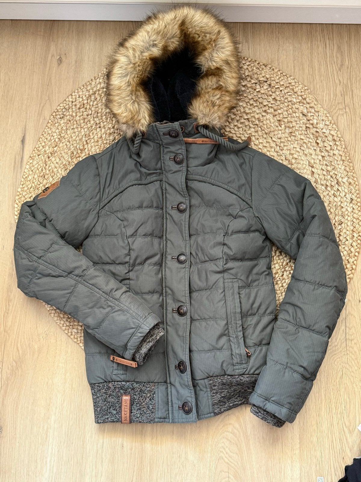 Naketano winterjas - maat XS, Ophalen, Zo goed als nieuw, Maat 34 (XS) of kleiner, Groen