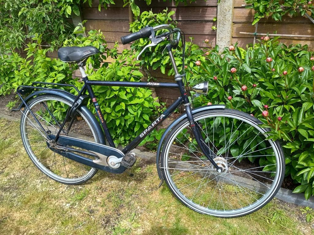Sparta Atlas Herenfiets, 57 cm frame, handremmen, gebruikt, Fietsen en Brommers, Ophalen, Sparta, Gebruikt, Versnellingen