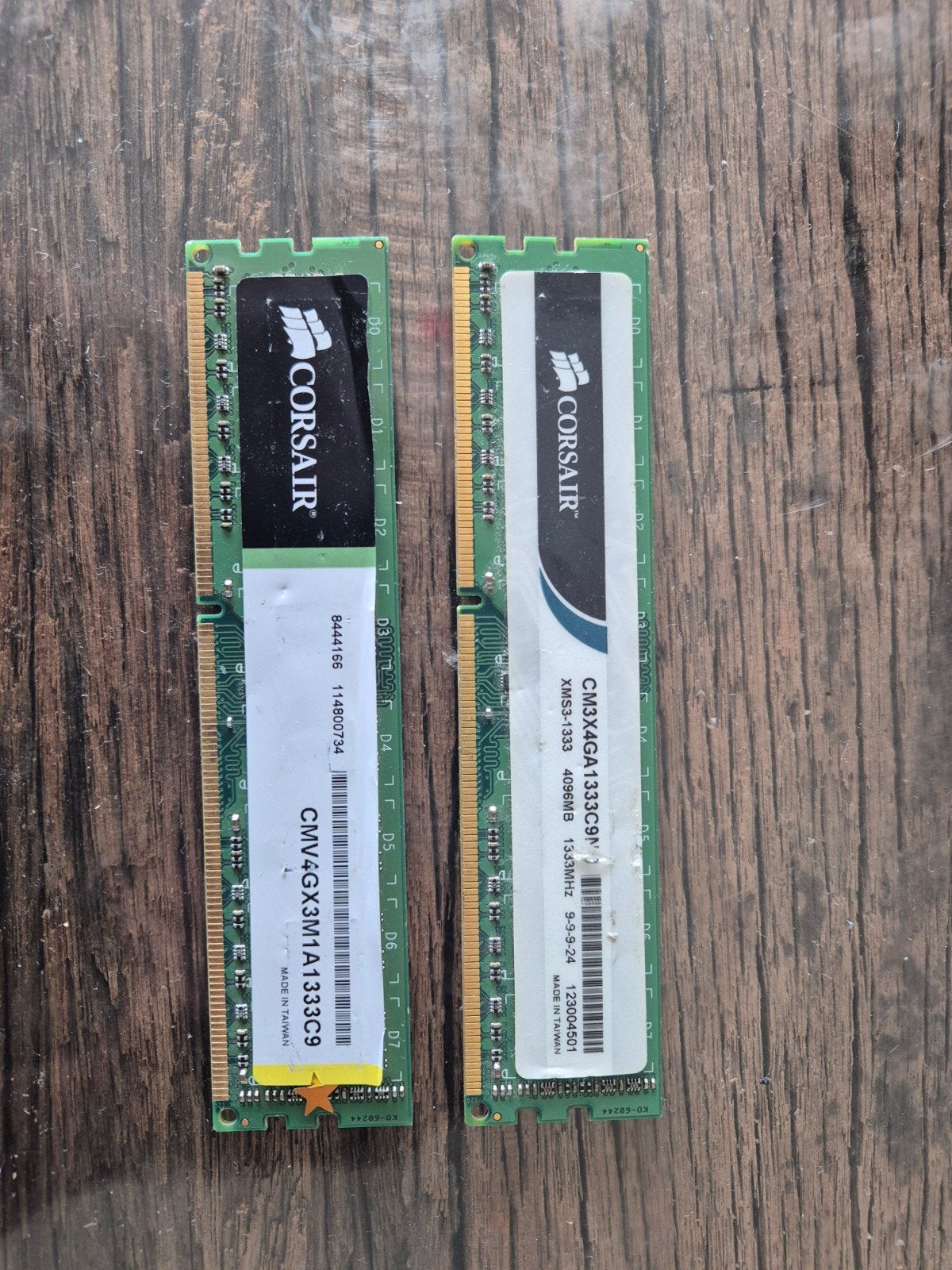 Corsair DDR3 RAM Geheugen - 2x 4GB (8GB Totaal), Computers en Software, RAM geheugen, Gebruikt, Server, 8 GB, DDR3