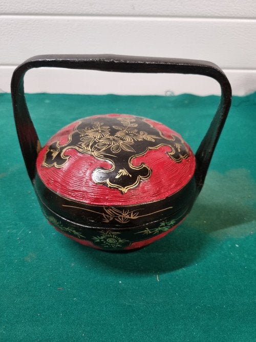 -	chinees bruidsmand bamboe vintage, Ophalen of Verzenden, 'T Olde Gre-j, Info@toldegrej.nl, Endepoelstraat 20f Didam