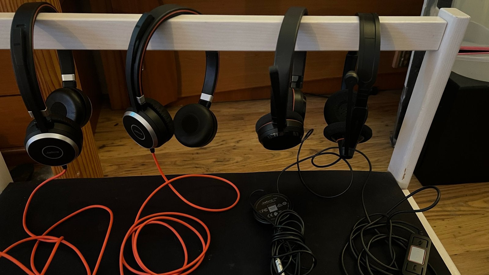 Epos, Jabra Evolve en Jabra met basisstation., Ophalen of Verzenden, Mute-functie, Zo goed als nieuw, Bedraad