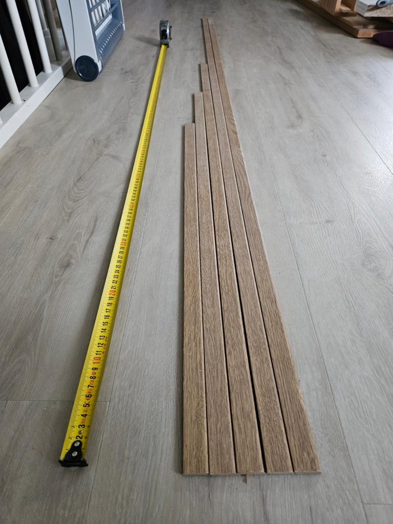 Bijna 7m Ikea Prärie plakplint, Ophalen, Nieuw, Mdf, 250 cm of meer