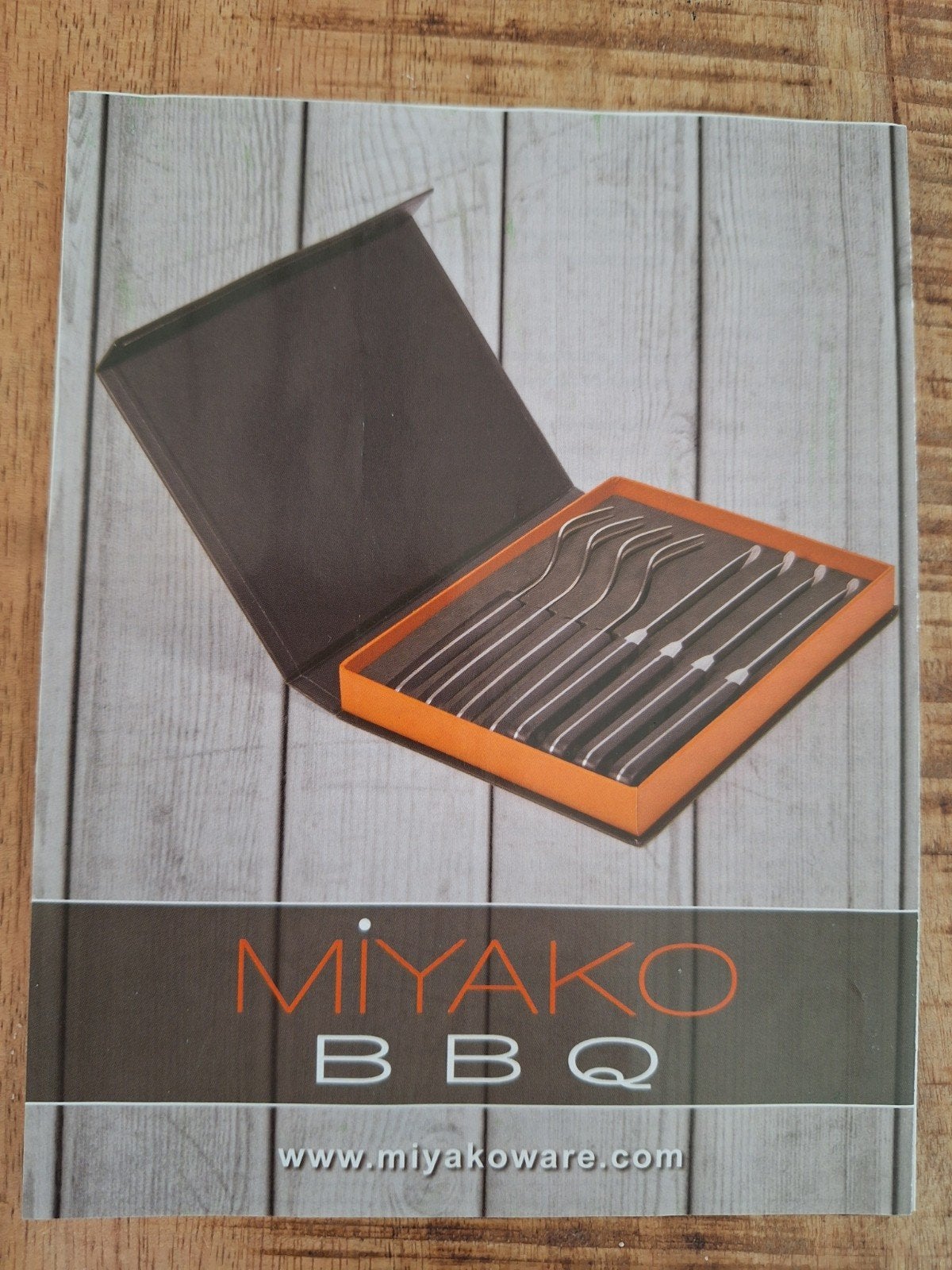 Miyako BBQ Bestekset - 8-delig NIEUW!!, Verzenden, Zo goed als nieuw, Rvs of Chroom