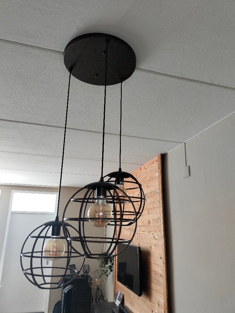 Hanglamp, Huis en Inrichting, Ophalen, Zo goed als nieuw, Overige materialen, E27 (groot)