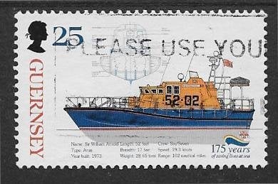 Guernsey 1999   Reddingsboot   803, Postzegels en Munten, Ophalen of Verzenden, Gestempeld