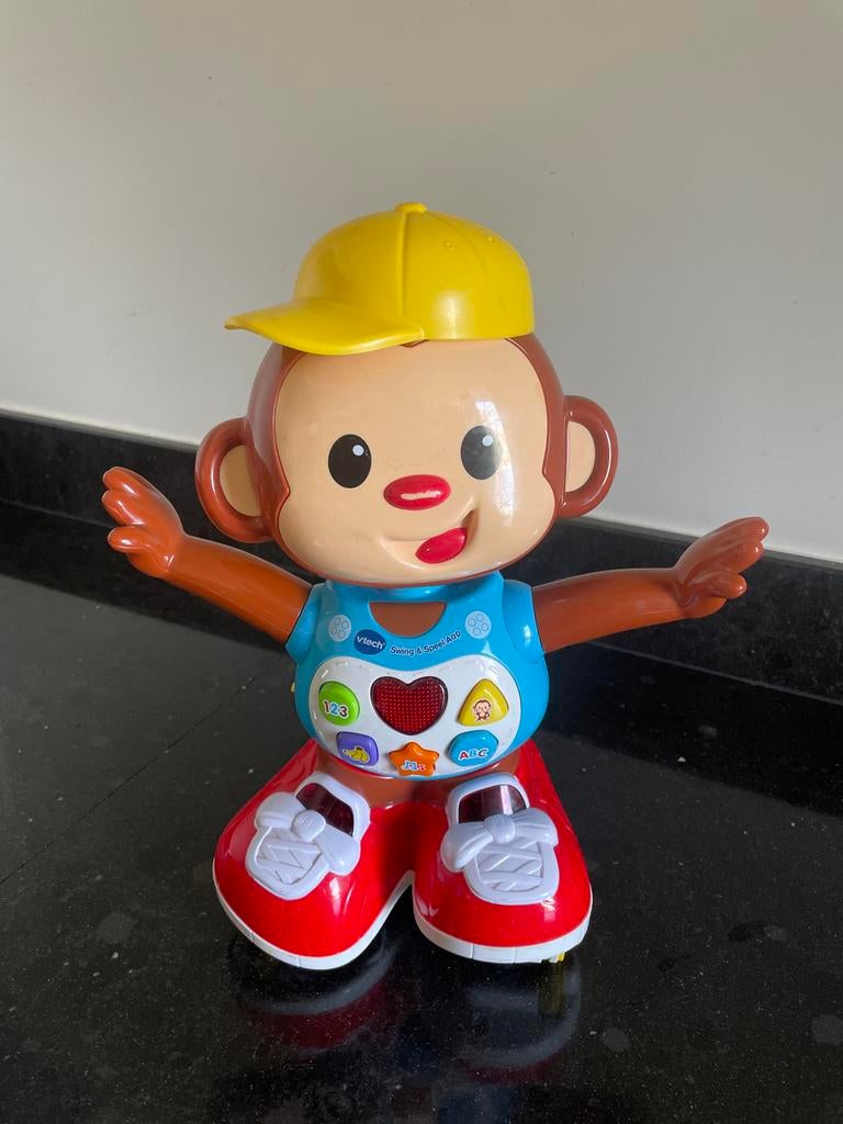 VTech Swing & Speel Aap - Interactief Speelgoed, Kinderen en Baby's, Speelgoed | Vtech, Gebruikt, 6 maanden tot 2 jaar, Ophalen of Verzenden