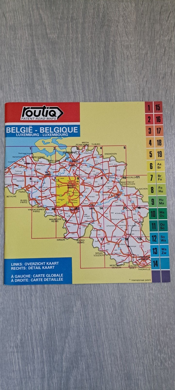 Routia wegenkaart België - Luxemburg, 2000 tot heden, Ophalen of Verzenden, België of Luxemburg, Landkaart