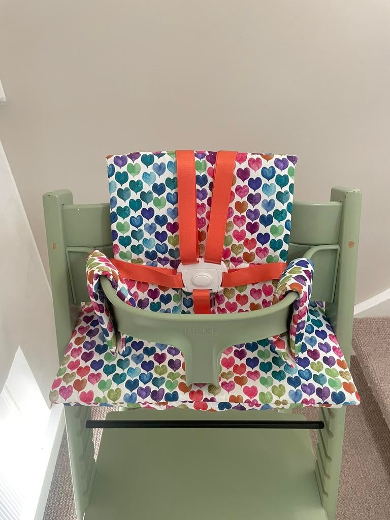Nieuw Oranje/wit Harnas tuigje compatibel Stokke Tripp Trapp, Ophalen of Verzenden, Nieuw, Meegroeistoel, Gordel(s)