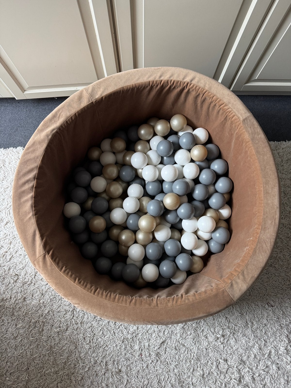 Misioo ballenbak in taupe, Ophalen, Zo goed als nieuw, Jongen of Meisje