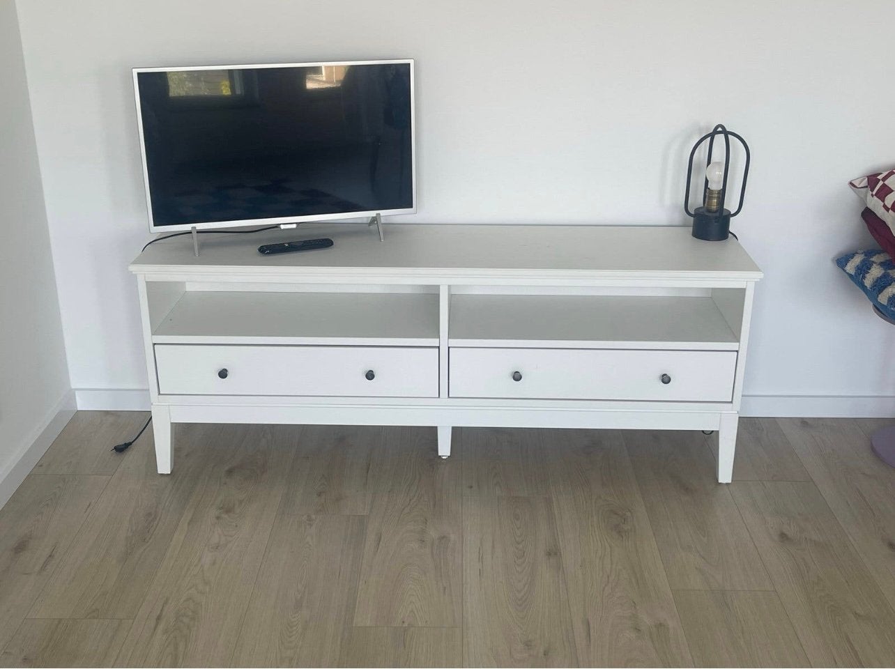 IKEA Idanas TV-meubel wit - Zo goed als nieuw, Ophalen, 150 tot 200 cm, Zo goed als nieuw, Minder dan 100 cm