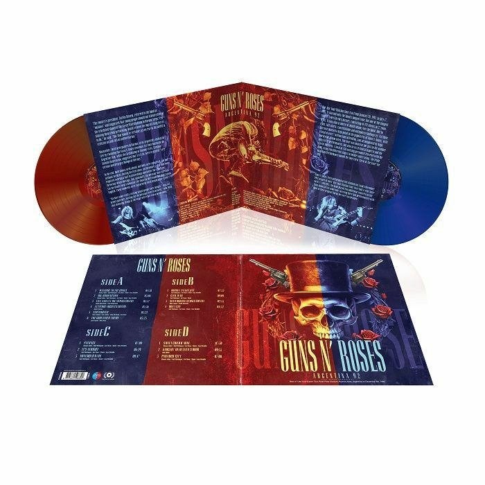 GUNS N' ROSES – ARGENTINA 1992: LIVE (RED & BLUE VINYL 2LP), Geseald, Ophalen of Verzenden, Nieuw in verpakking