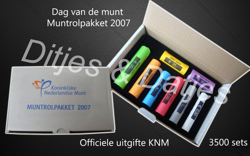 Muntrolpakket 2007, Ophalen of Verzenden, Koningin Beatrix, Euro's