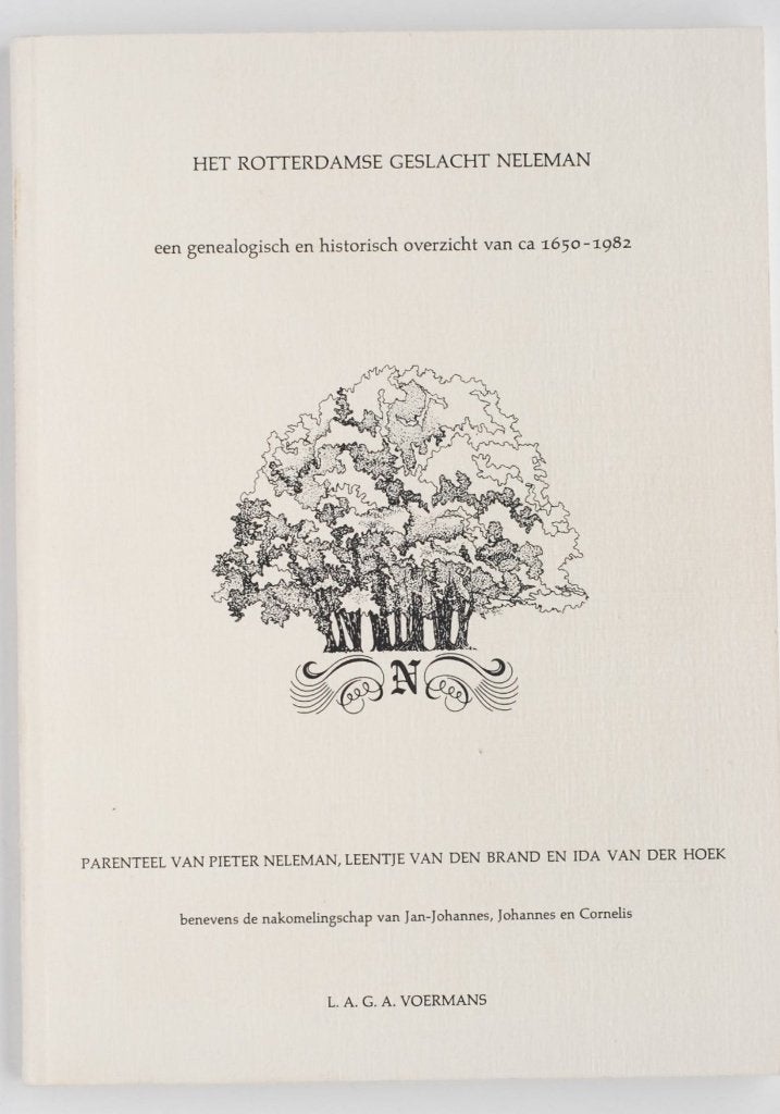 Het Rotterdamse Geslacht Neleman: Genealogisch Overzicht, Verzenden, Zo goed als nieuw, L.A.G.A. Voermans, 17e en 18e eeuw