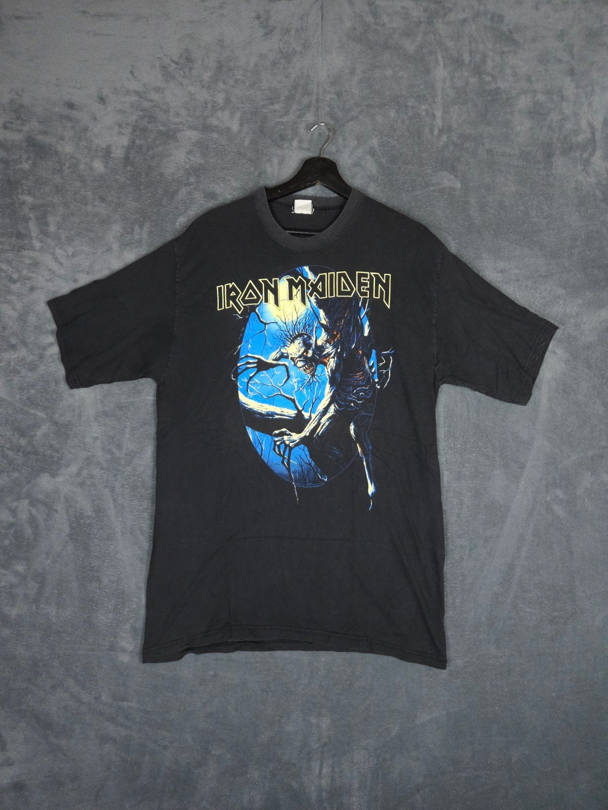 Iron Maiden Fear Of The Dark 1992 T Shirt L Black Vintage 90, ., Zwart, Ophalen of Verzenden, Zo goed als nieuw