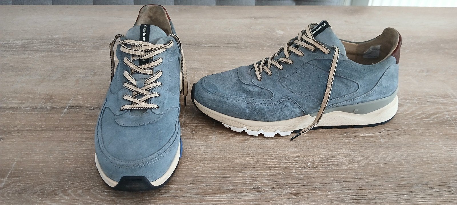 maat 9 / 43 Floris van Bommel sneakers Blauw suède, Blauw, Floris van Bommel, Ophalen of Verzenden, Sneakers of Gympen