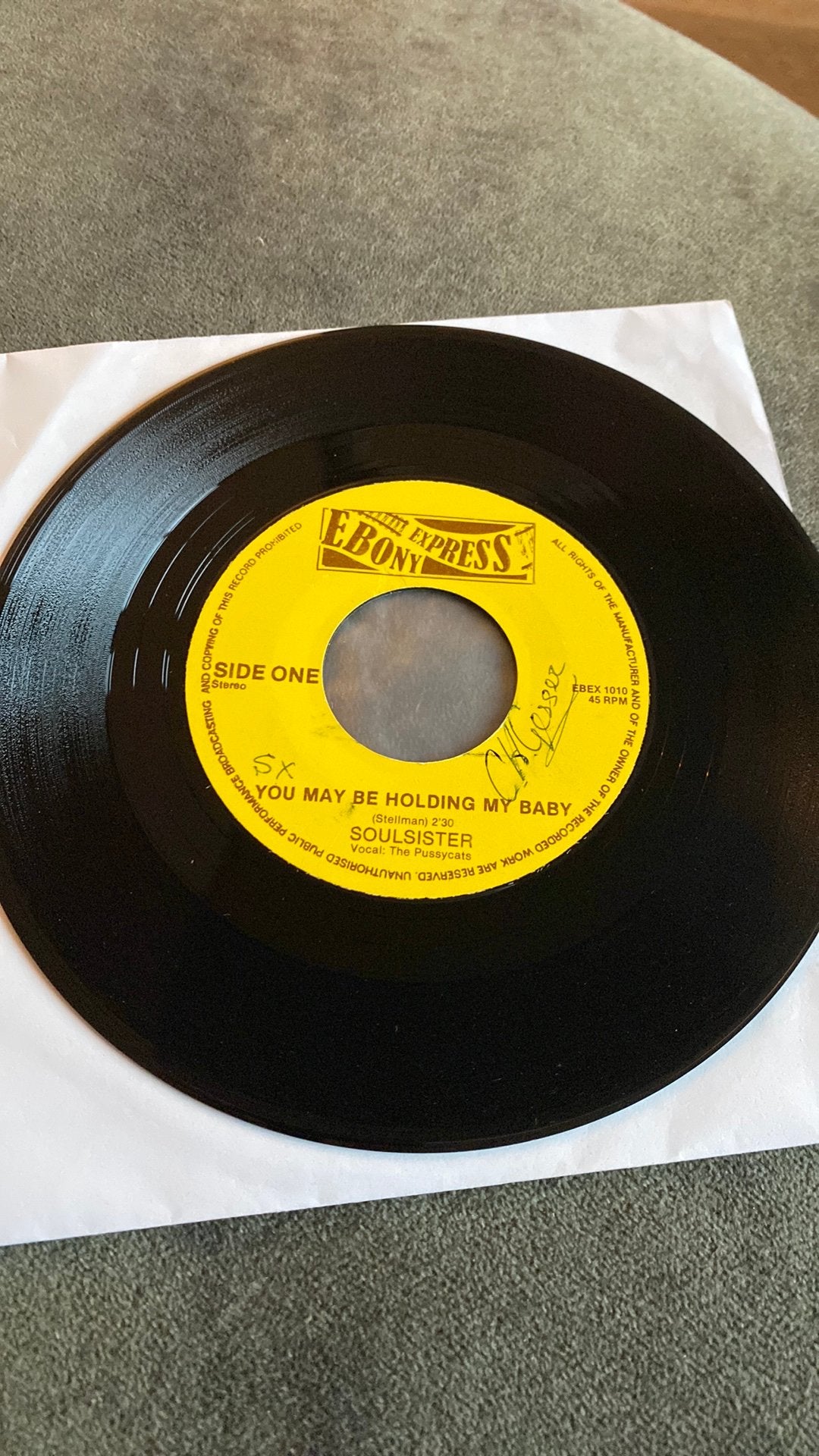Vinyl single Soulsister - You may be holding my baby, Ophalen of Verzenden, Zo goed als nieuw, R&B en Soul