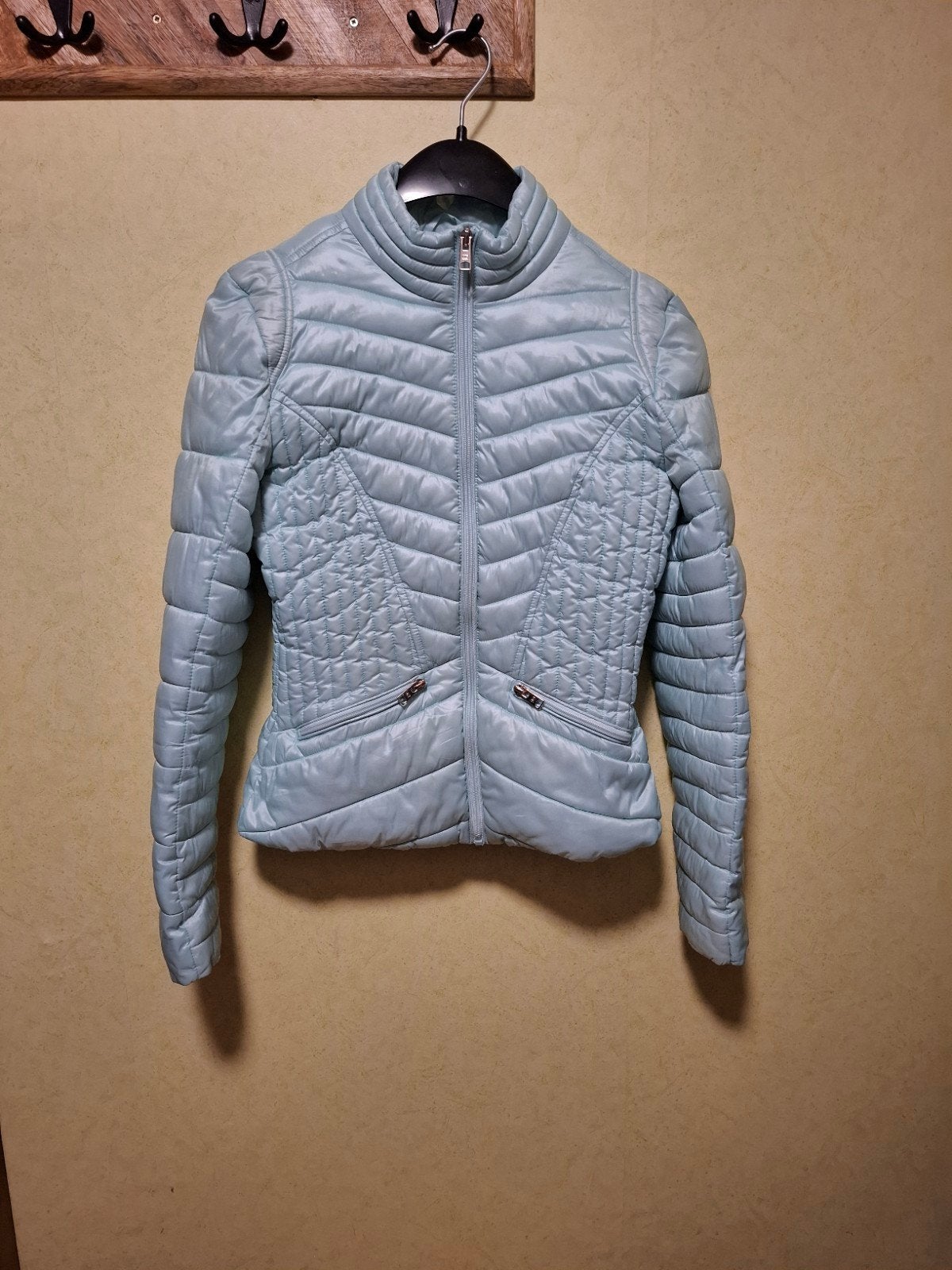 Coolcat lichtblauwe gewatteerde jas maat XS, Blauw, Ophalen of Verzenden, Maat 34 (XS) of kleiner, Gedragen
