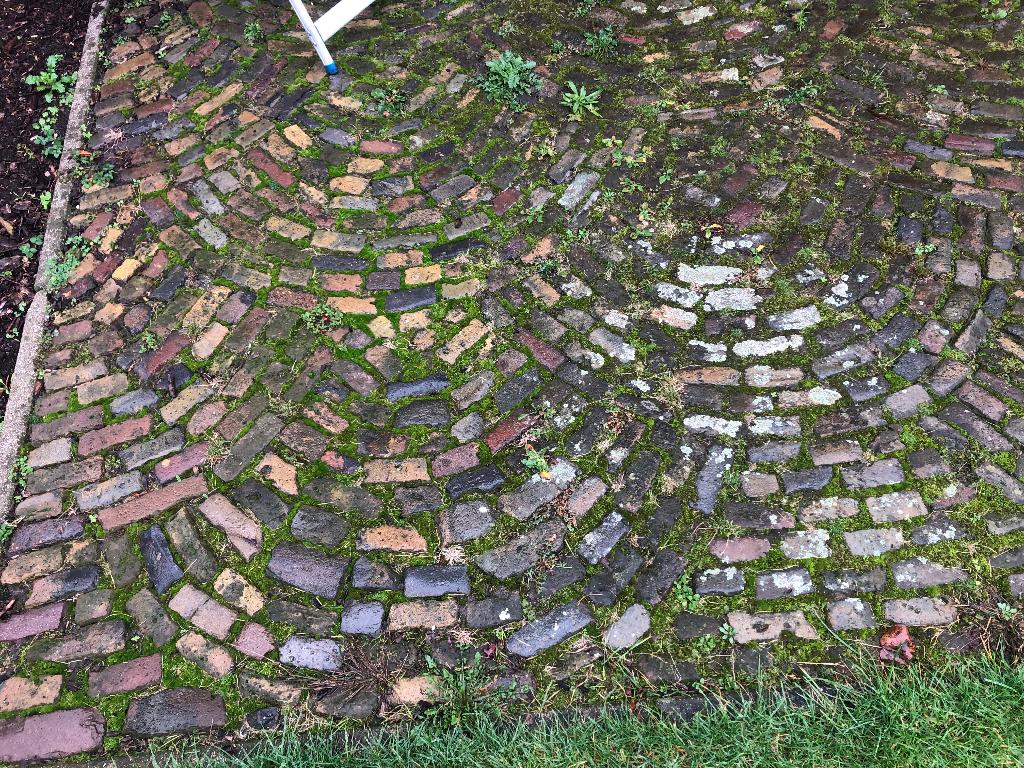 Antieke staart klinkers ca. 18m2, Ophalen, Gebruikt, Klinkers, 10 m² of meer