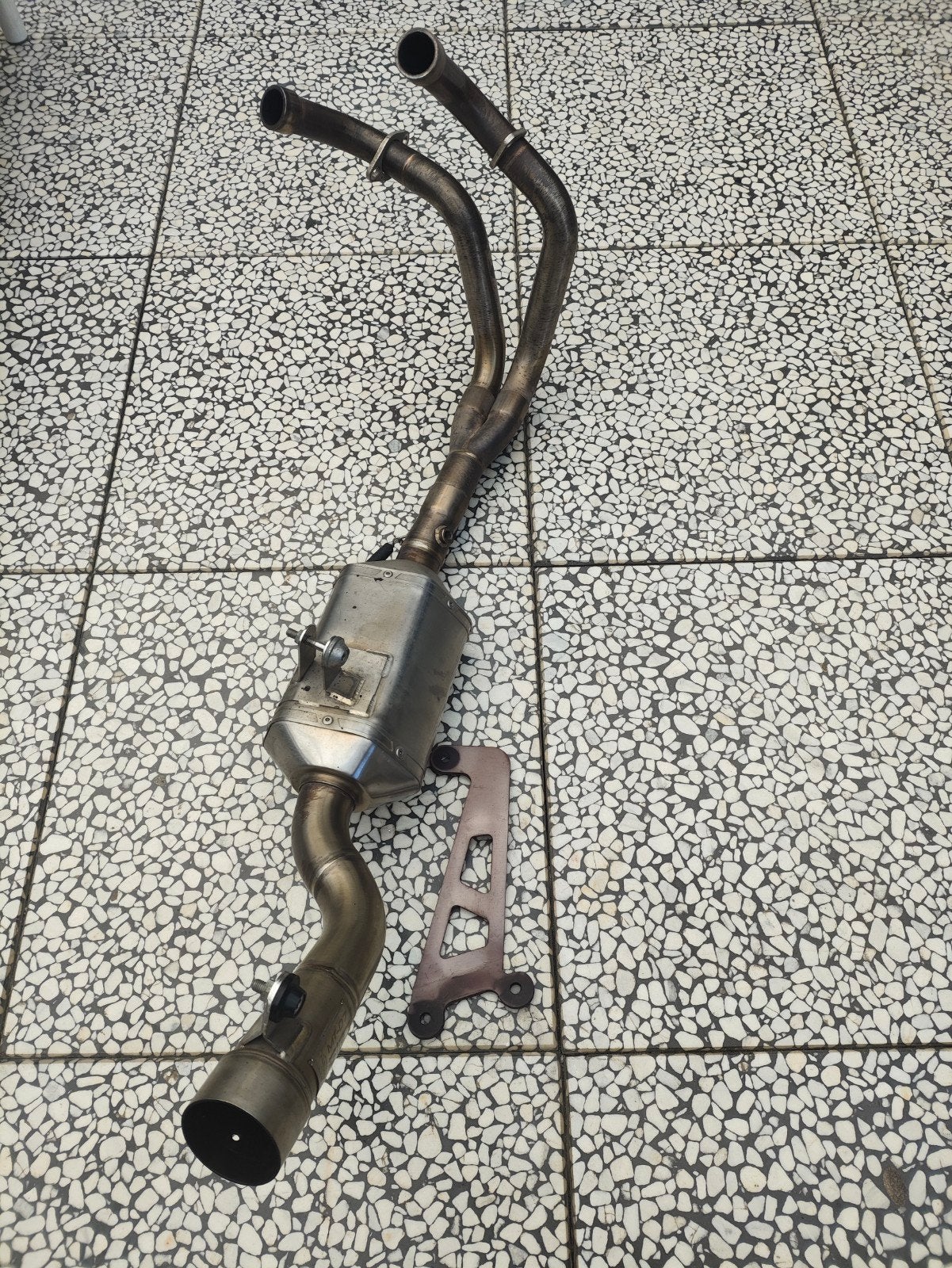 Mivv RVS Uitlaatsysteem Speed Edge Yamaha MT07 (14-20), Ophalen of Verzenden, Gebruikt
